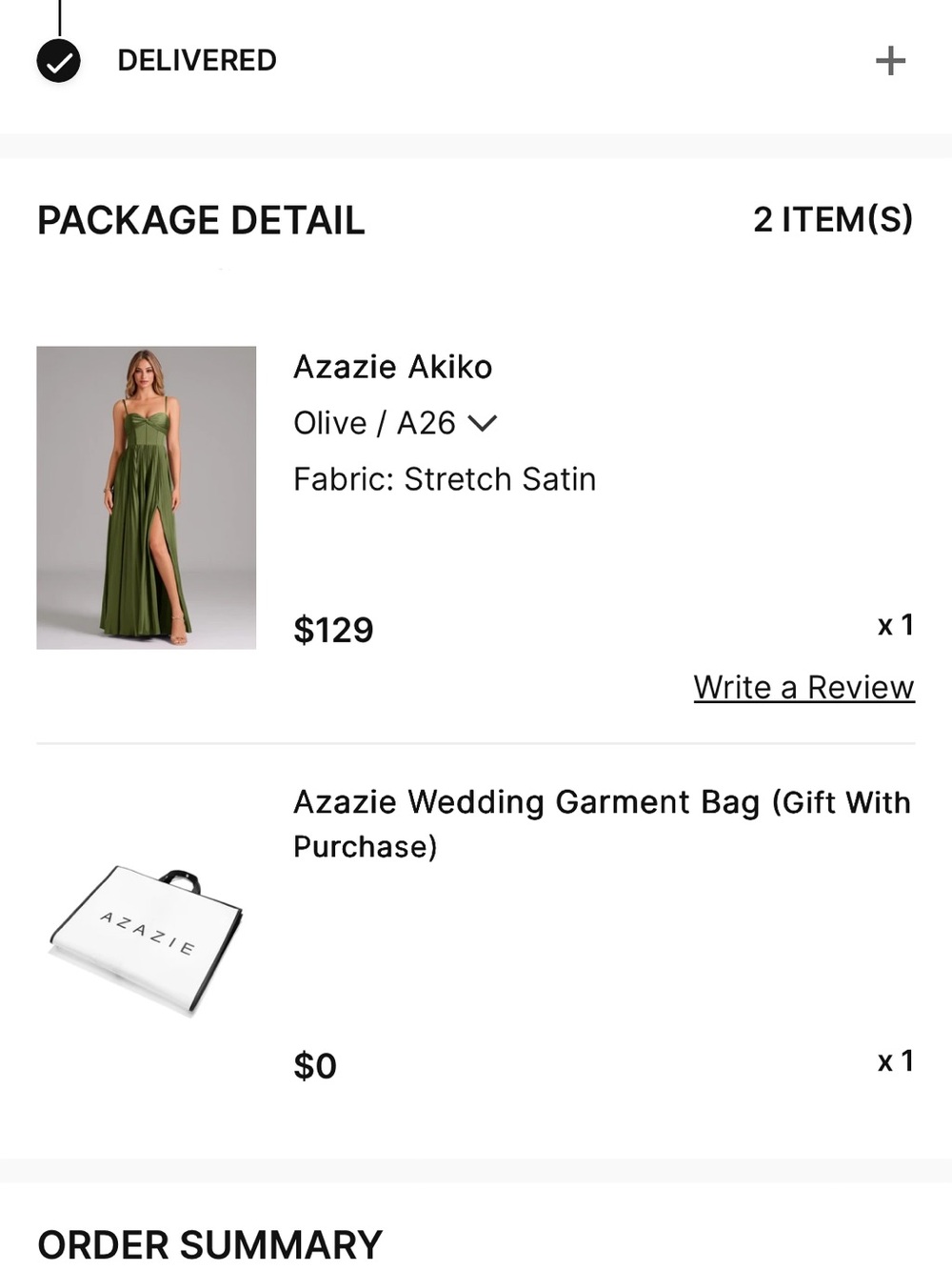 PLUS SIZE 26 Azazie Olive Akiko Stretch Satin Gown